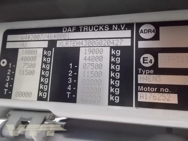 ID 581 DAF XF 460FT